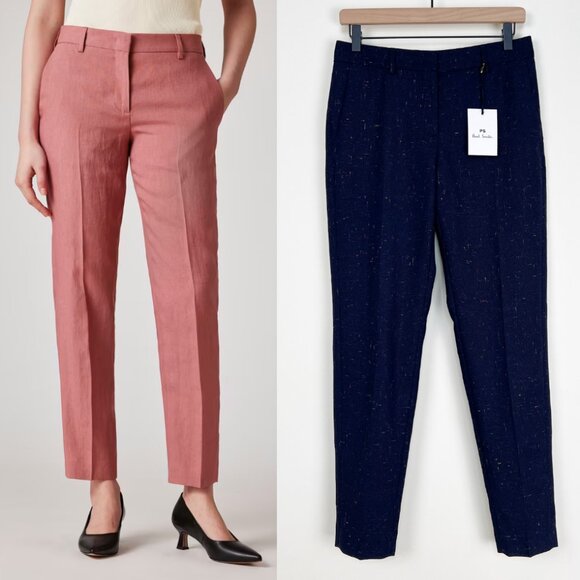 Paul Smith Pants - New Paul Smith Wool Tweed Woven Slim Straight Leg Trouser Pants Preppy Academia